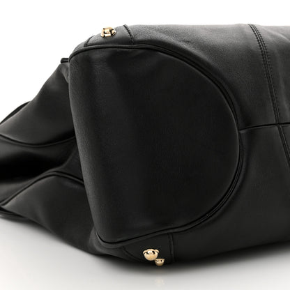 Gucci Grained Calfskin Large Horsebit Chain Flap Bag Black 9 of 16