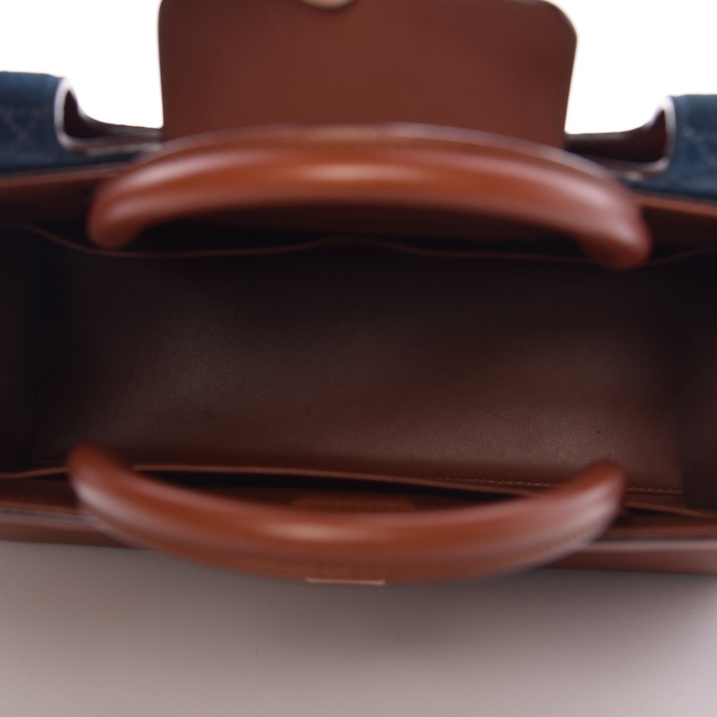 Smooth Calfskin Medium Diorever Flap Brown