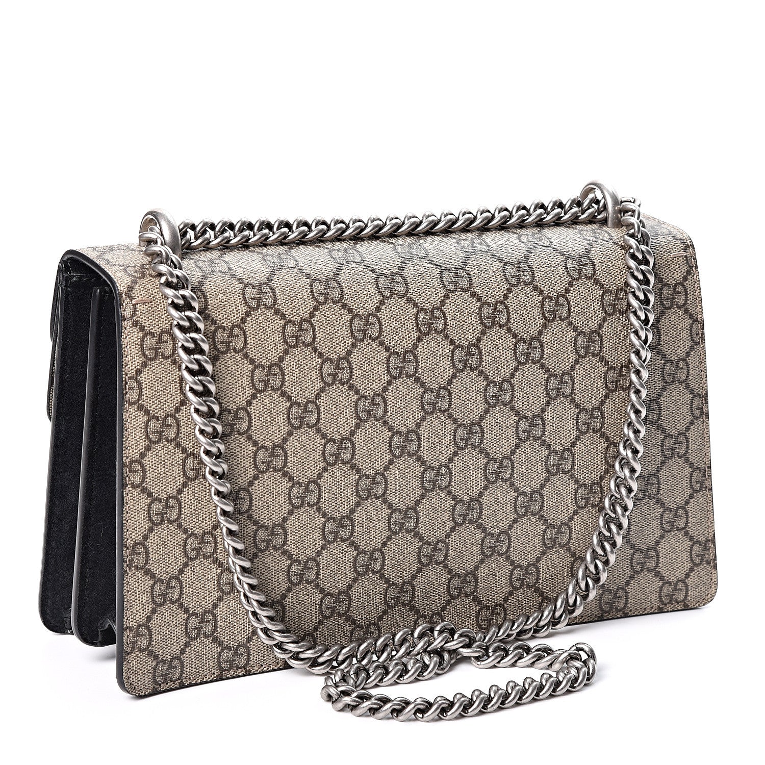Gucci GG Supreme Monogram Small Dionysus Shoulder Bag Black 2 of 12