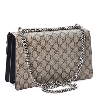 Gucci GG Supreme Monogram Small Dionysus Shoulder Bag Black 2 of 12
