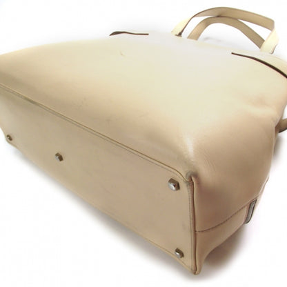 FASHIONPHILE SALVATOREFERRAGAMOLeatherToteBeige 4 of 10