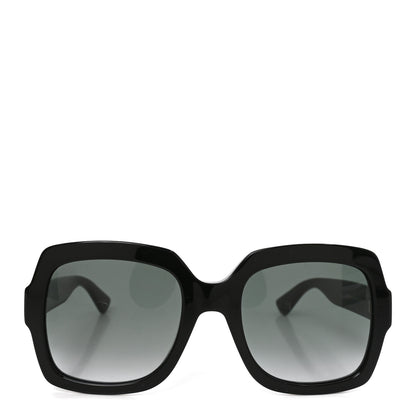 Gucci Acetate Square Frame Sunglasses GG0036S Black 2 of 7