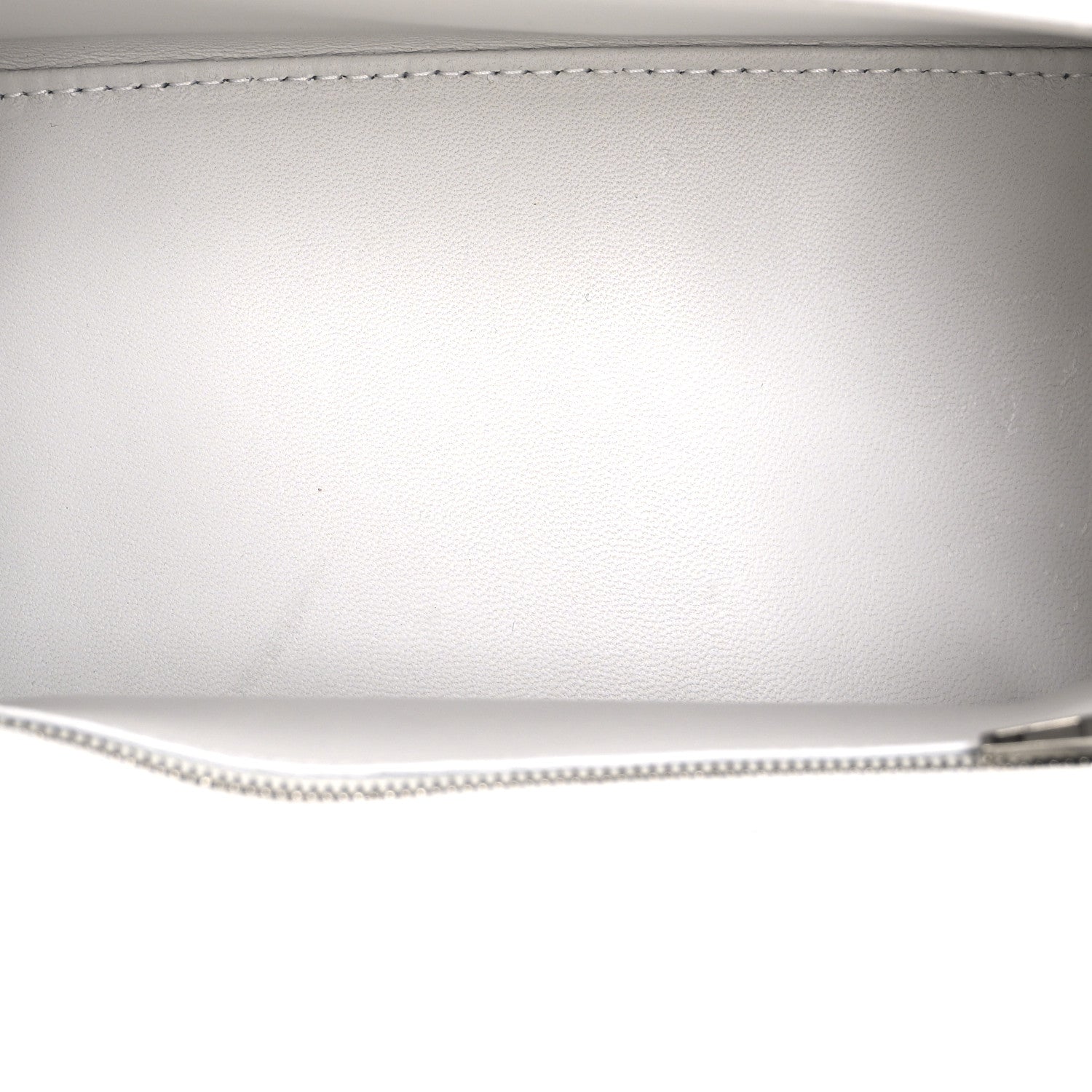 Balenciaga Shiny Calfskin Crocodile Embossed Small Hourglass Top Handle Bag Optic White 5 of 11