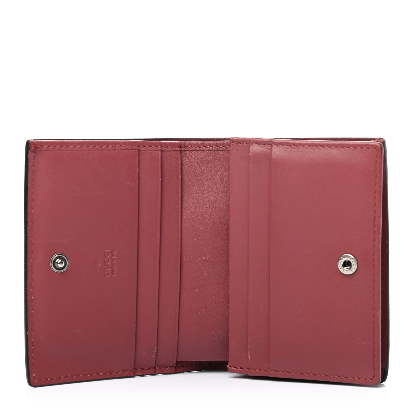 GG Supreme Monogram Blooms Card Case Beige Multicolor Dry Rose