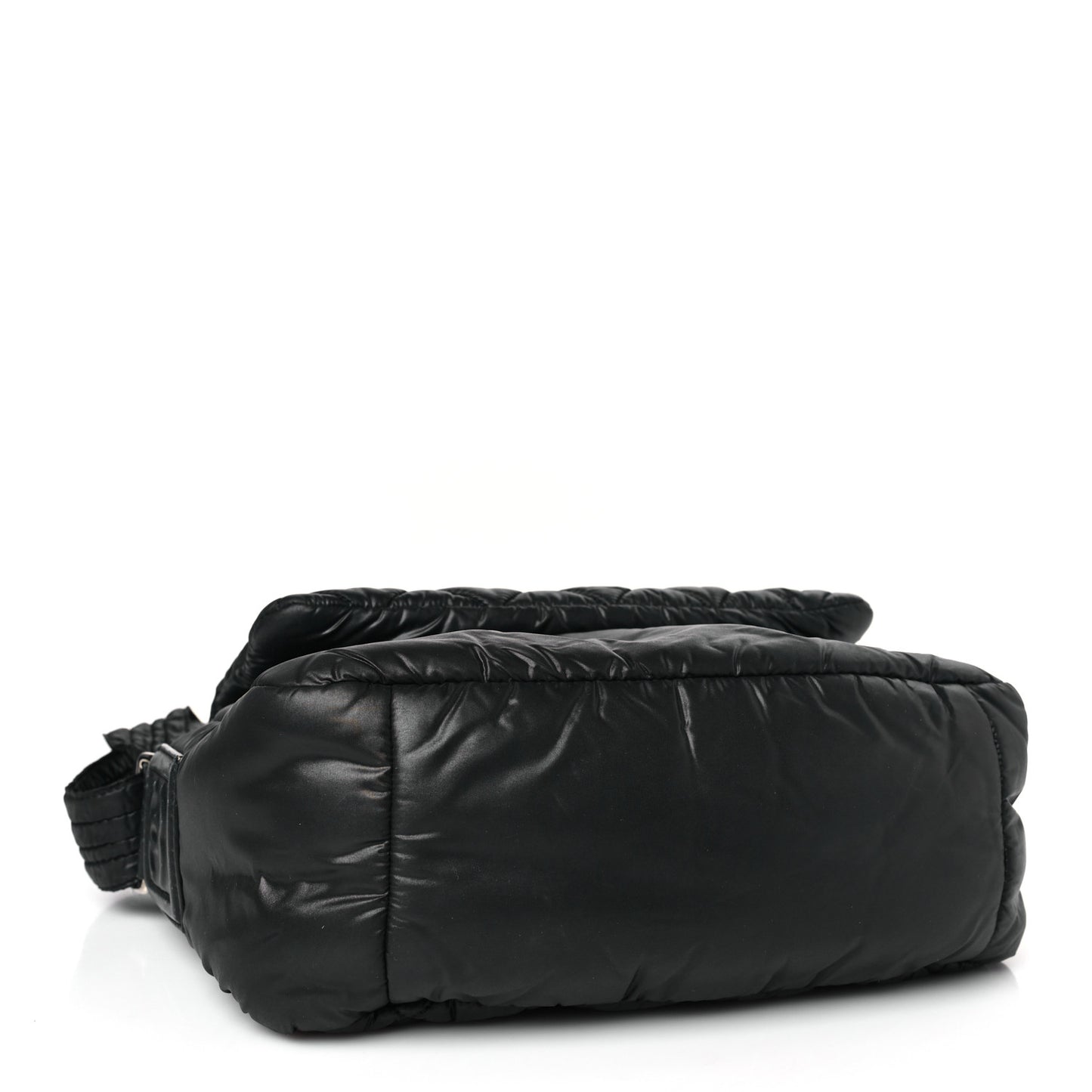 Nylon Small Coco Cocoon Messenger Bag Black