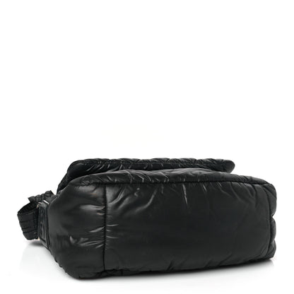 Chanel Nylon Small Coco Cocoon Messenger Bag Black 4 of 9