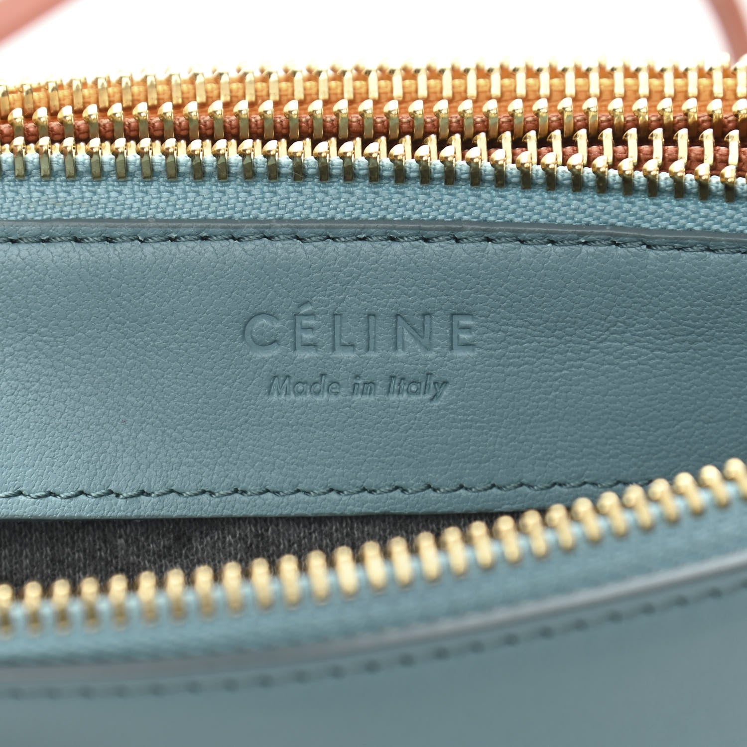 Celine Lambskin Small Multicolor Trio Crossbody Bag Antarctic 8 of 13