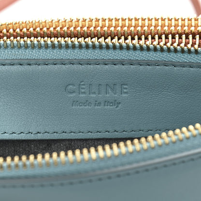 Celine Lambskin Small Multicolor Trio Crossbody Bag Antarctic 8 of 13
