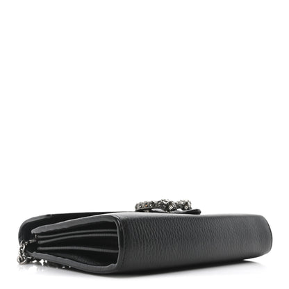 Gucci Calfskin Mini Dionysus Chain Wallet Black 4 of 10