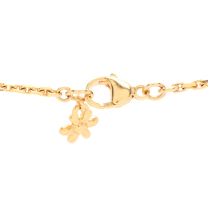 Chanel Crystal CC Flower Necklace Gold 5 of 7