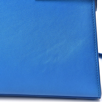 Delvaux Calfskin MM Tempete Satchel Satin Electric 10 of 14
