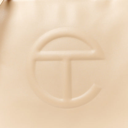 Telfar Vegan Leather Medium Shopping Bag Cream 8 of 10