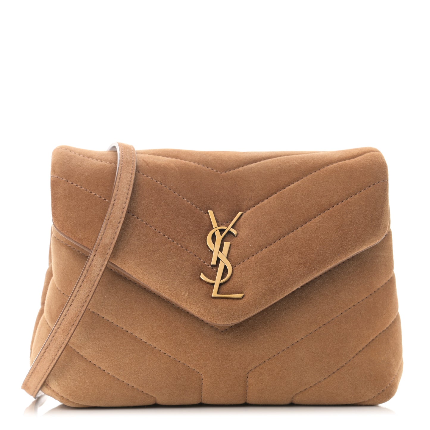 Suede Toy Loulou Shoulder Bag Cinnamon