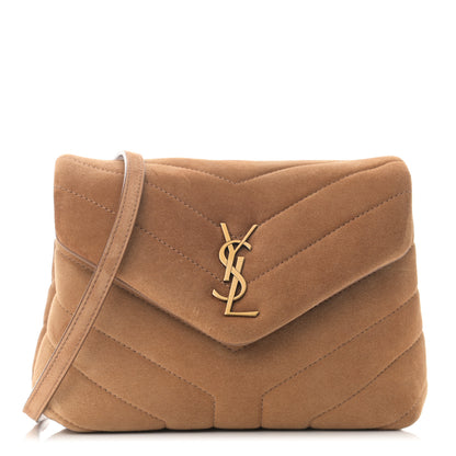 Saint Laurent Suede Toy Loulou Shoulder Bag Cinnamon 1 of 12