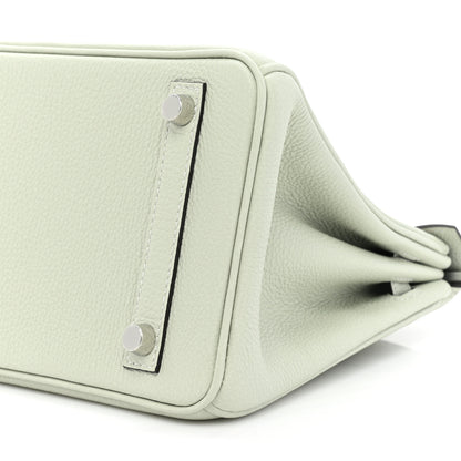 Hermes Togo Birkin 25 Gris Neve 7 of 8