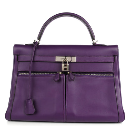 Hermes Swift Lakis Kelly 35 Ultraviolet 1 of 19