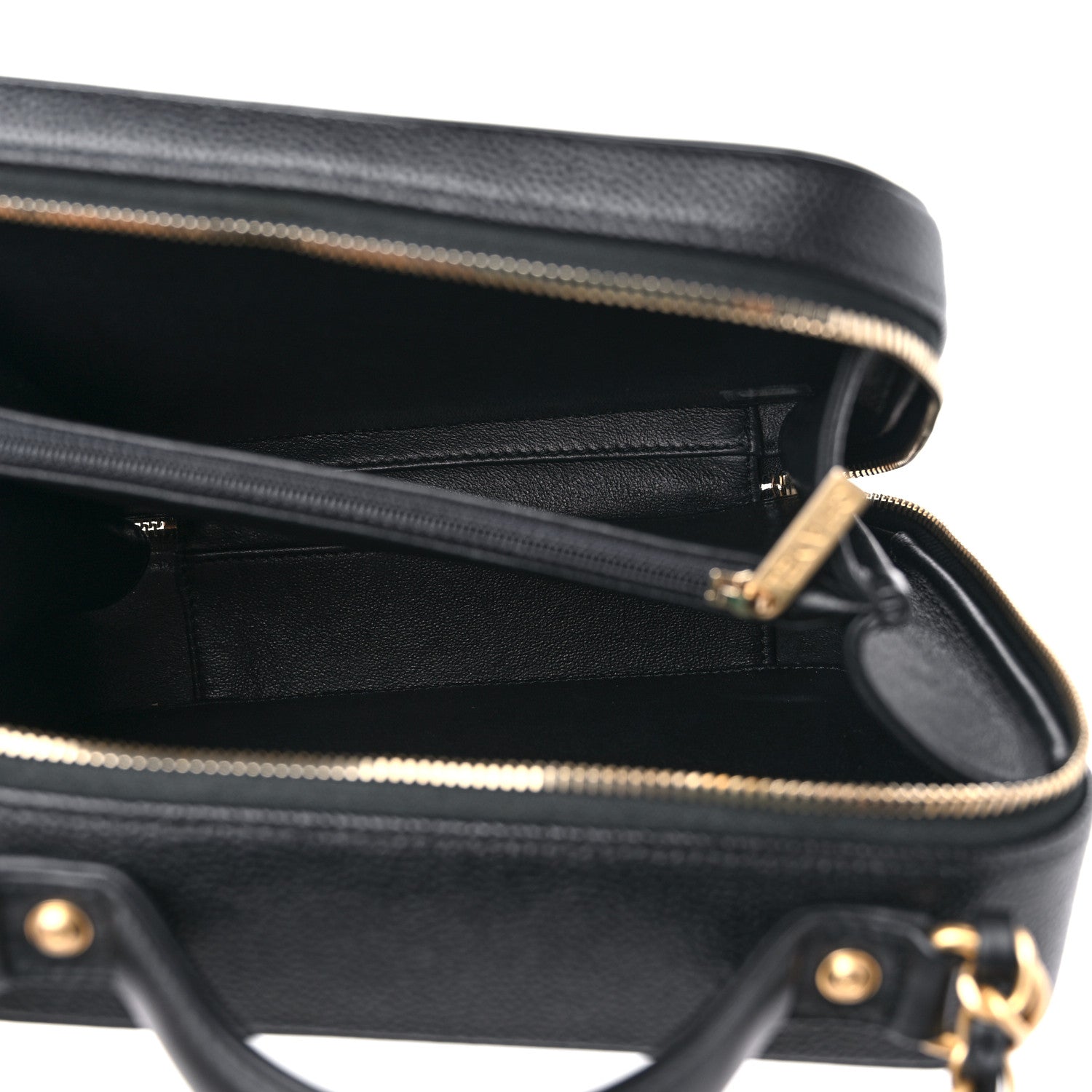 Chanel Caviar Quilted Medium CC Filigree Vanity Case Black 5 of 9