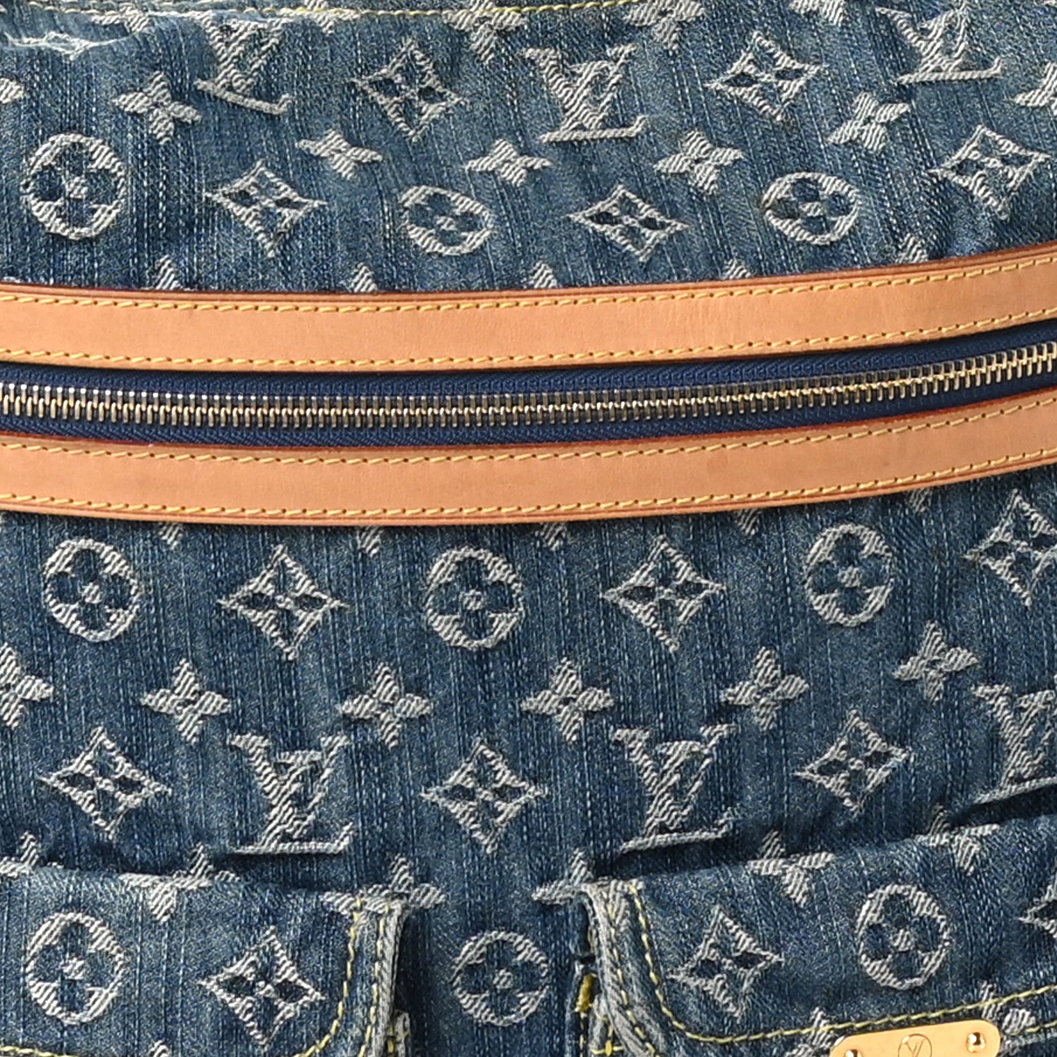 Louis Vuitton Denim Baggy GM Blue 7 of 9
