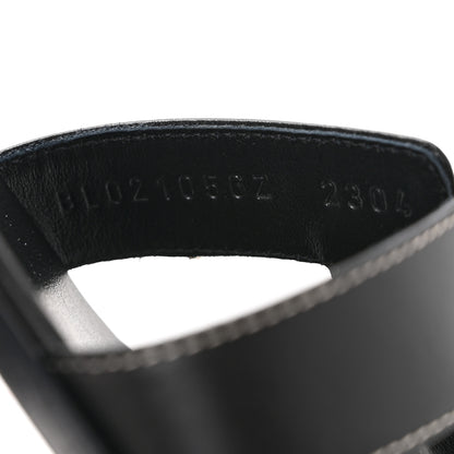 Hermes Box Calfskin Oran Sandals 40 Black 9 of 9