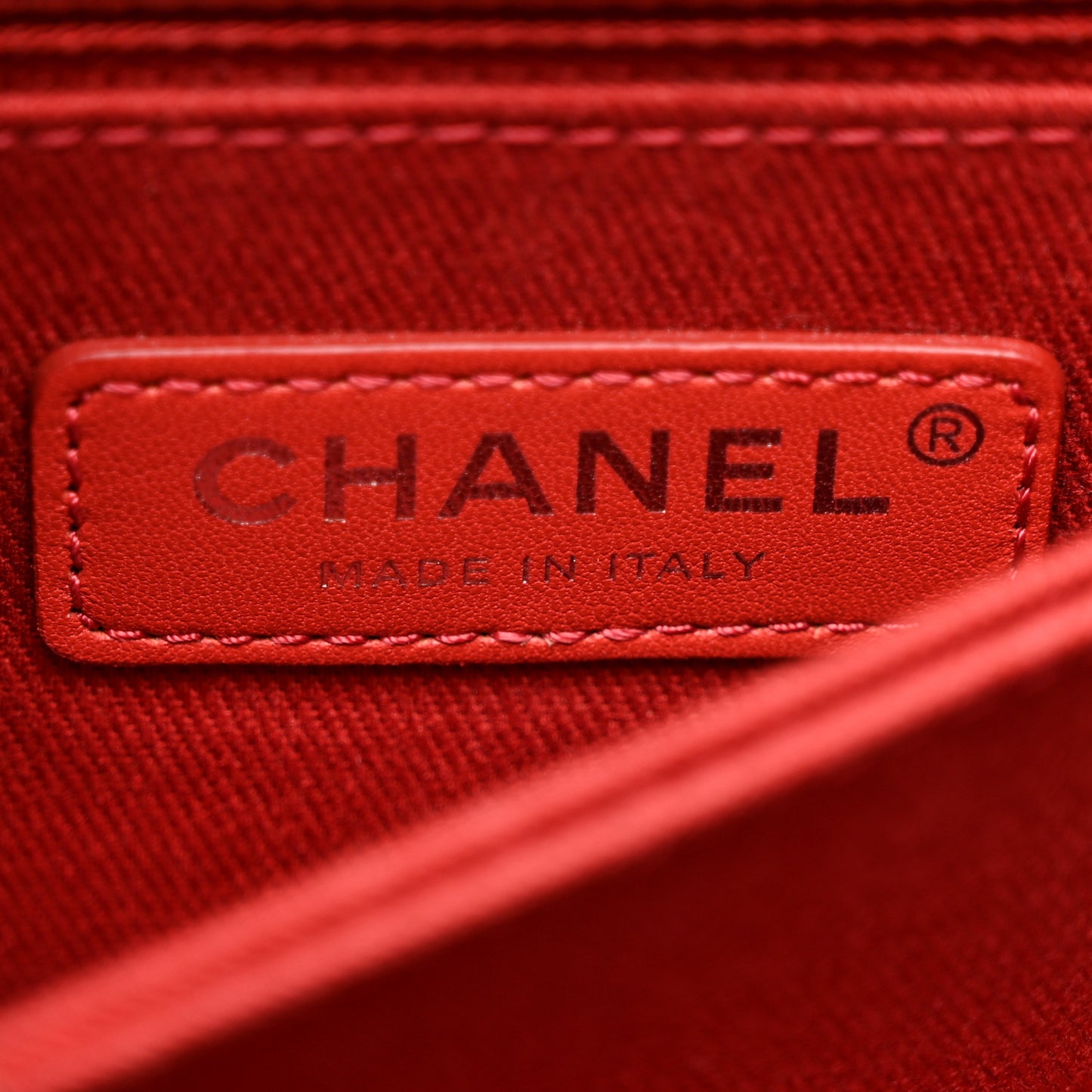 Caviar Quilted Mini Coco Handle Flap Red