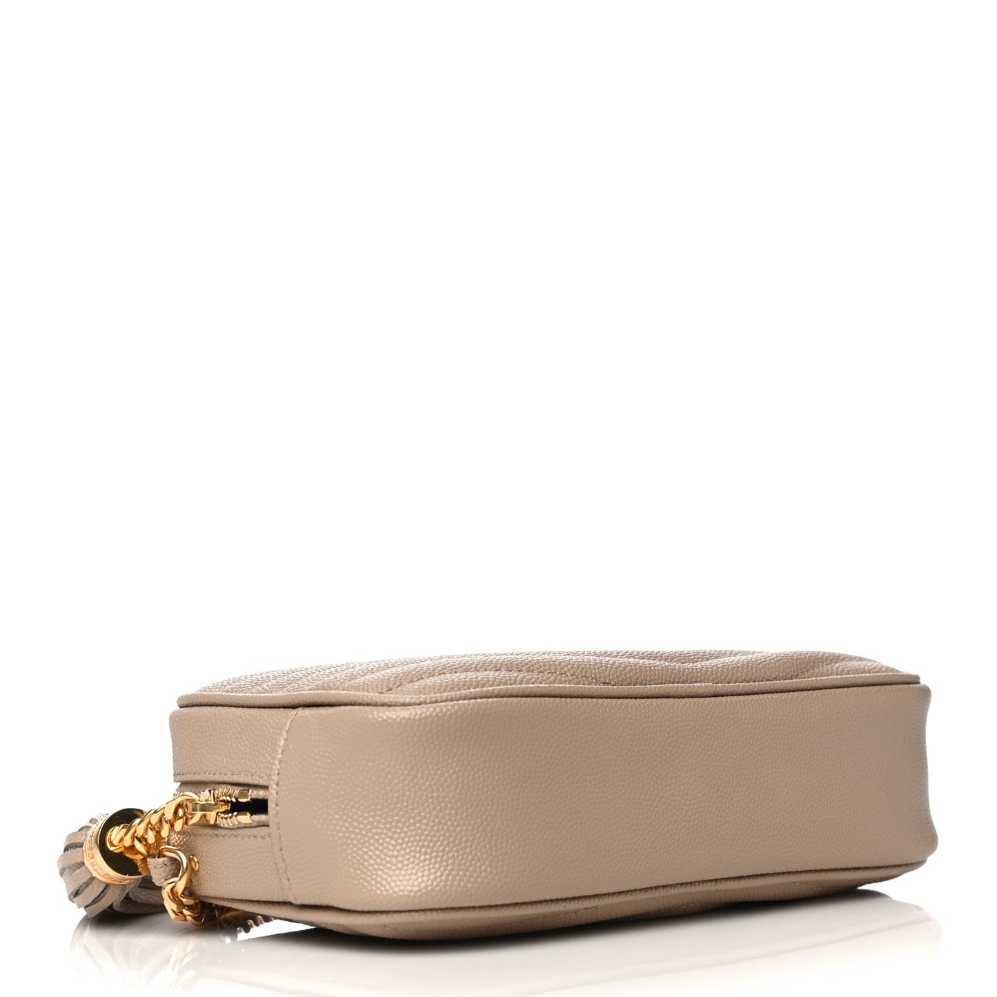 Grain De Poudre Matelasse Monogram Mini Lou Camera Bag Dark Beige