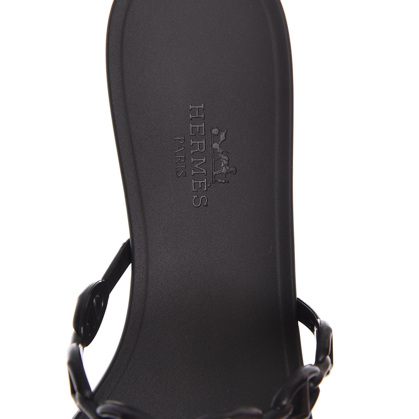 Rubber Chaine d'Ancre Rivage Sandals 35 Black
