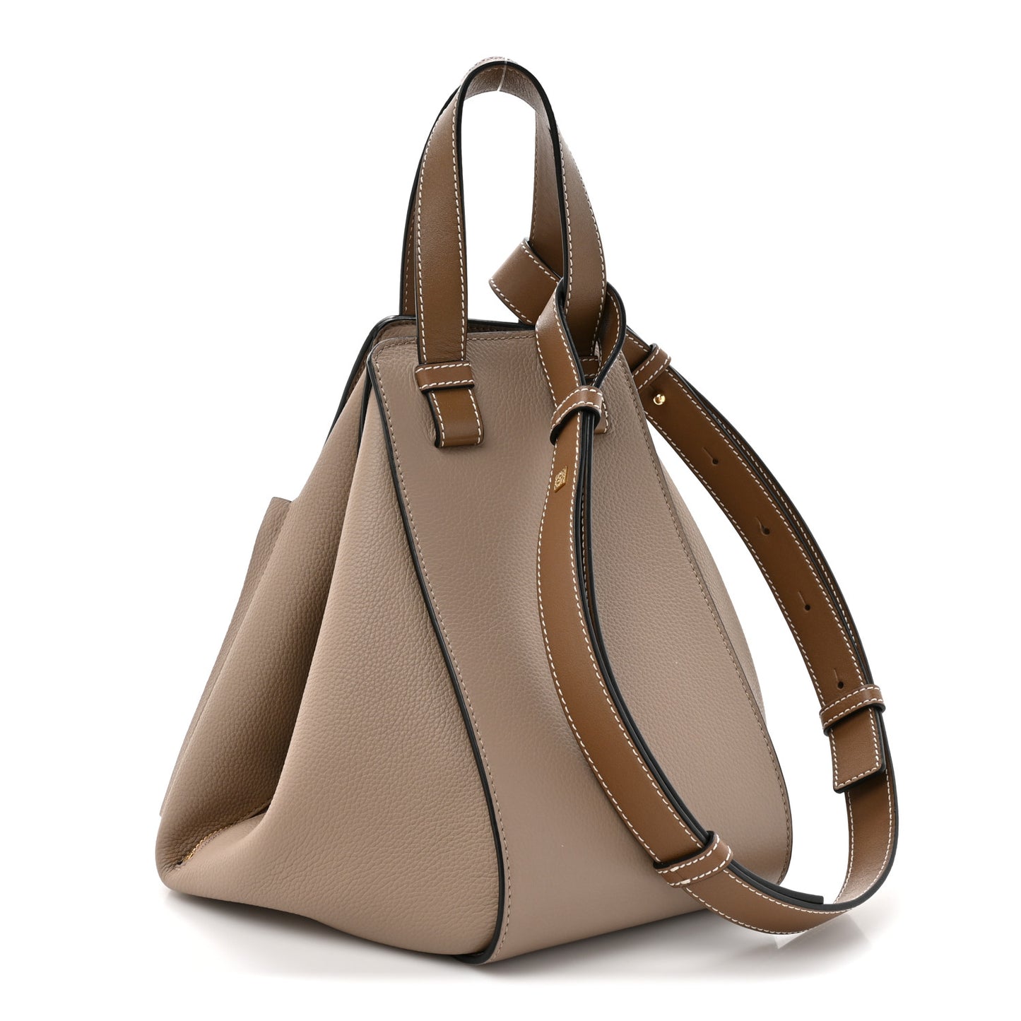 Calfskin Small Hammock Shoulder Bag Sand Mink