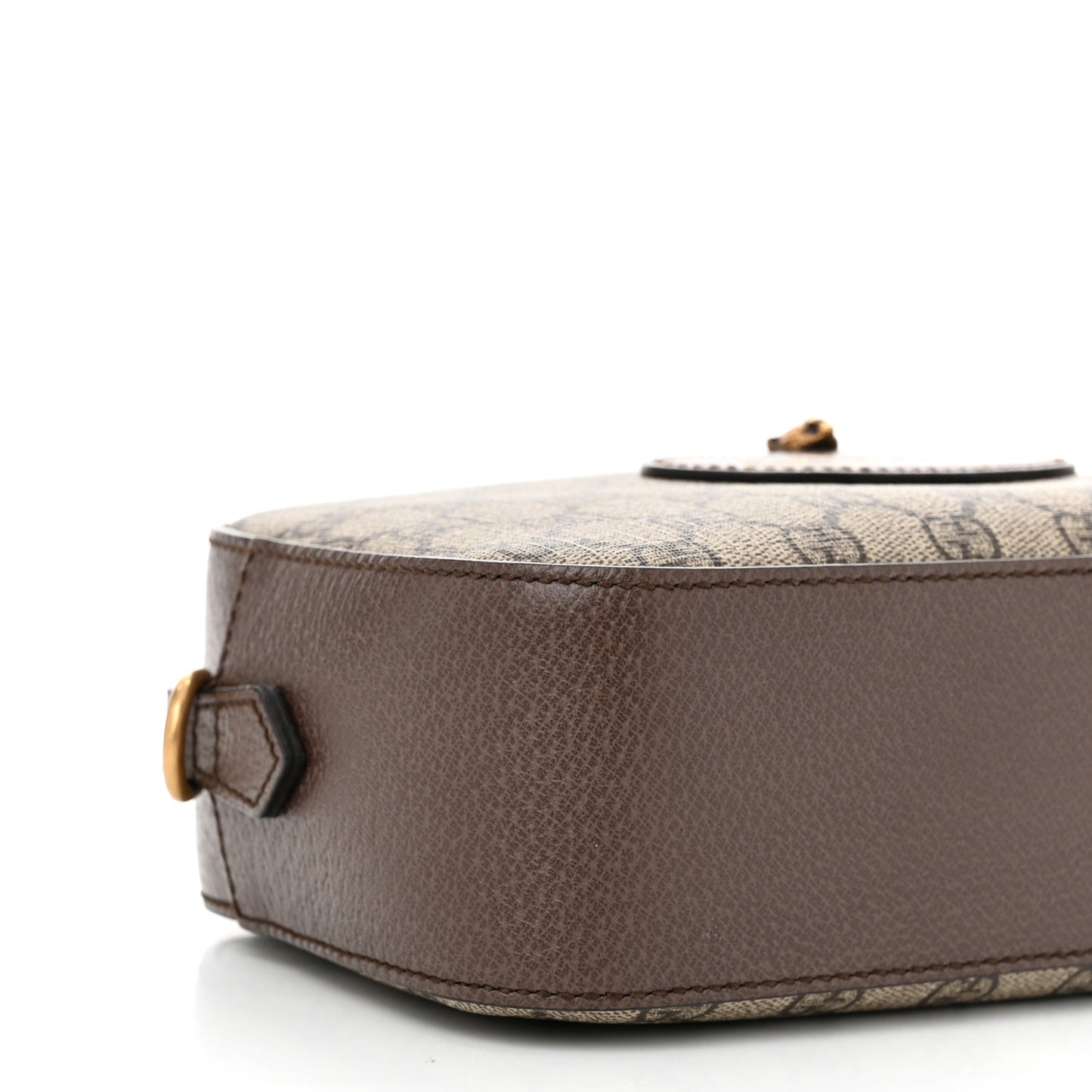 GG Supreme Monogram Web Neo Vintage Shoulder Bag Beige New Acero Crop