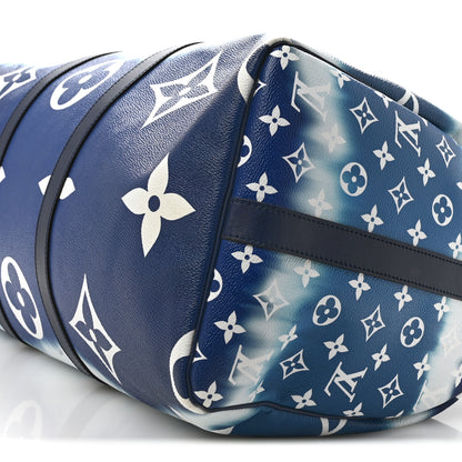 Louis Vuitton Monogram Escale Keepall Bandouliere 50 Blue 9 of 14