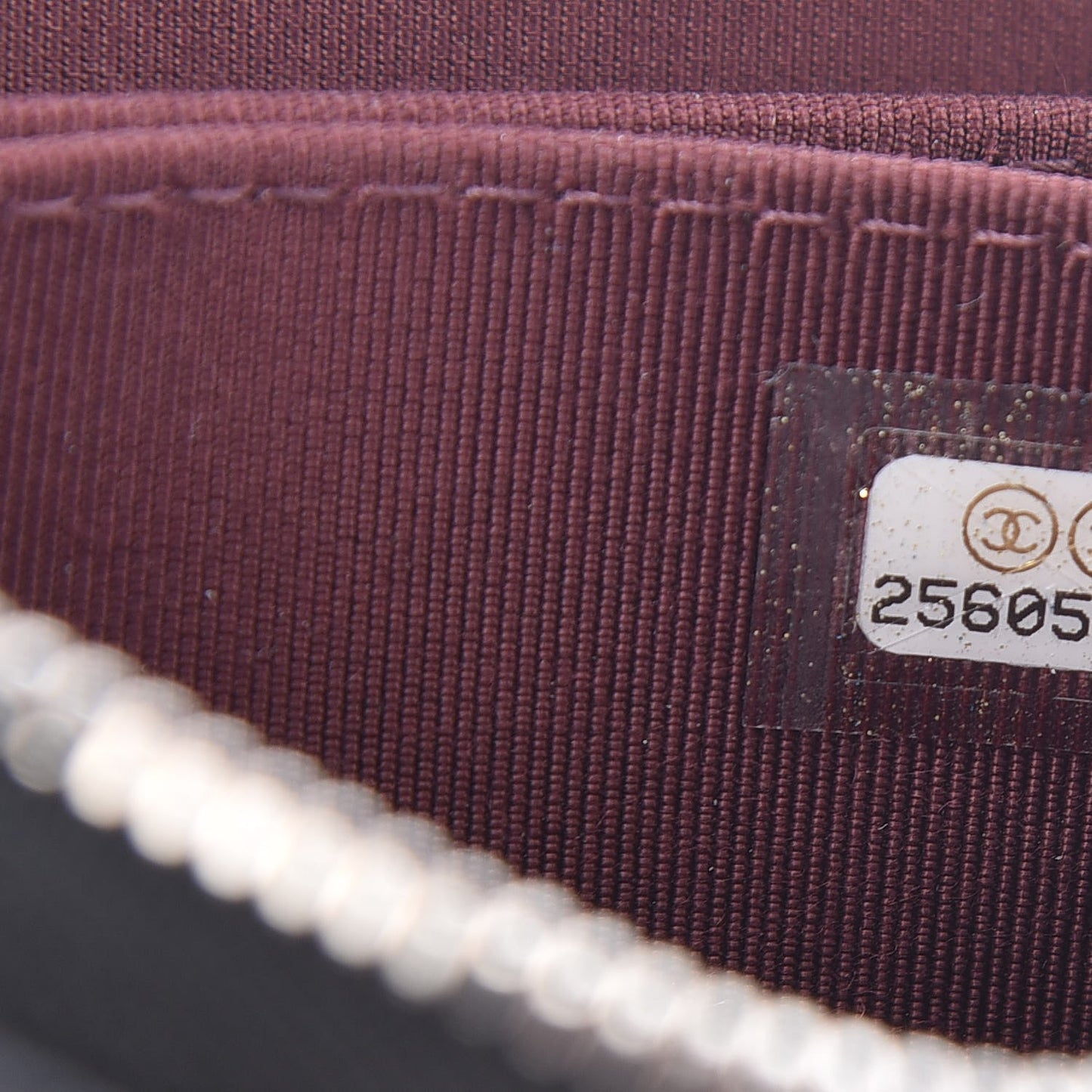 Caviar Quilted Zip Coin Purse Black