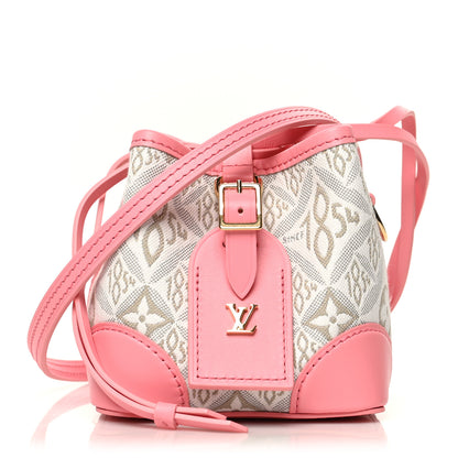 Louis Vuitton Jacquard Since 1854 Noe Purse Ecru Beige Pink 1 of 6