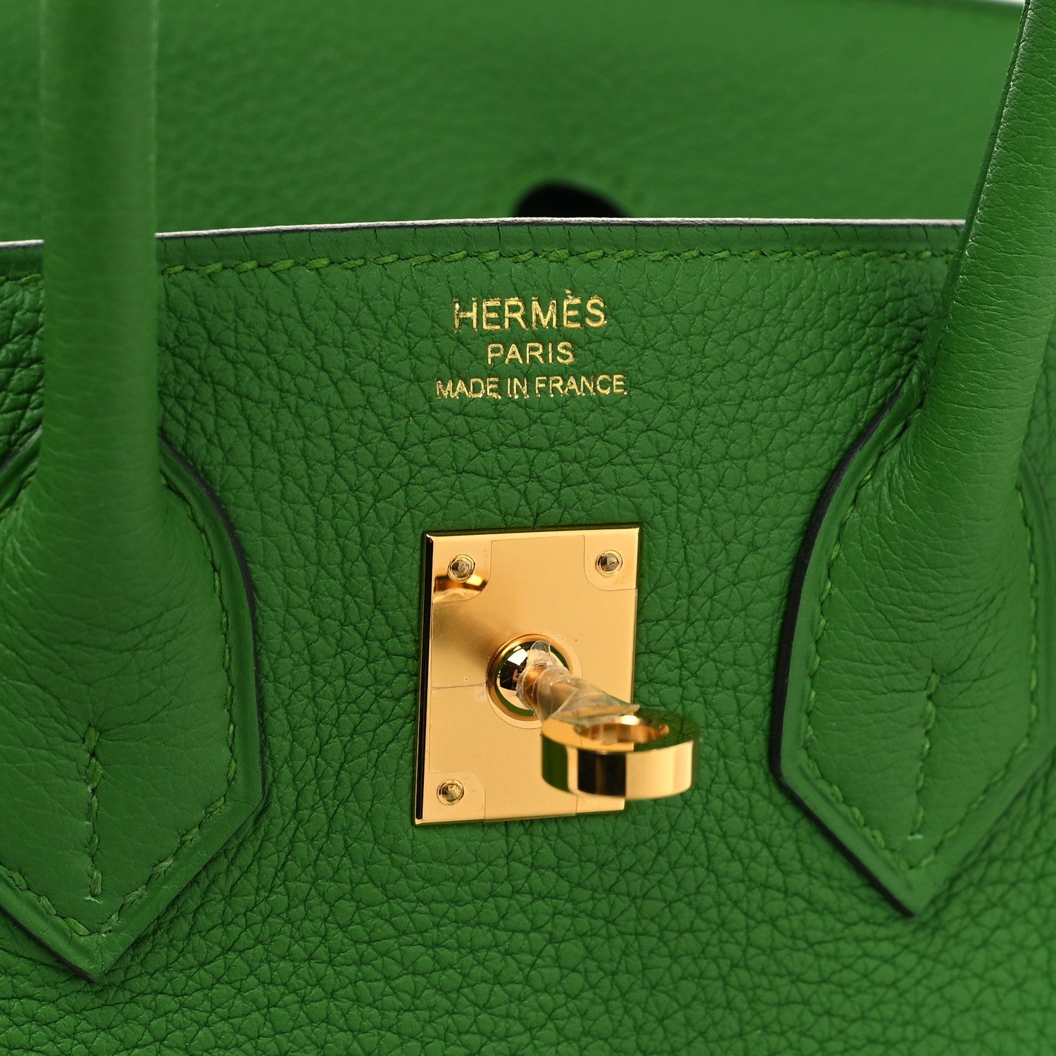 Hermes Togo Birkin 25 Vert Yucca 6 of 12