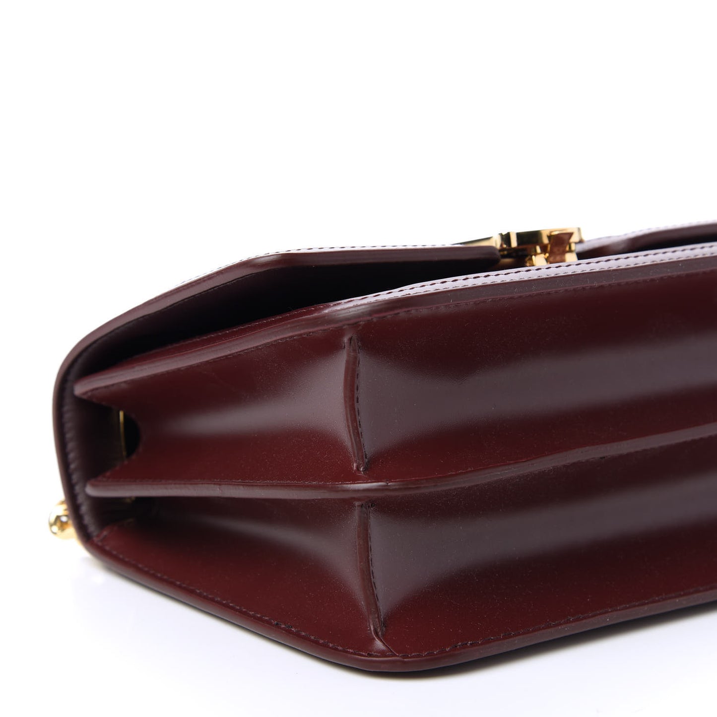 Calfskin Monogram Embossed Small TB Chain Bag Oxblood
