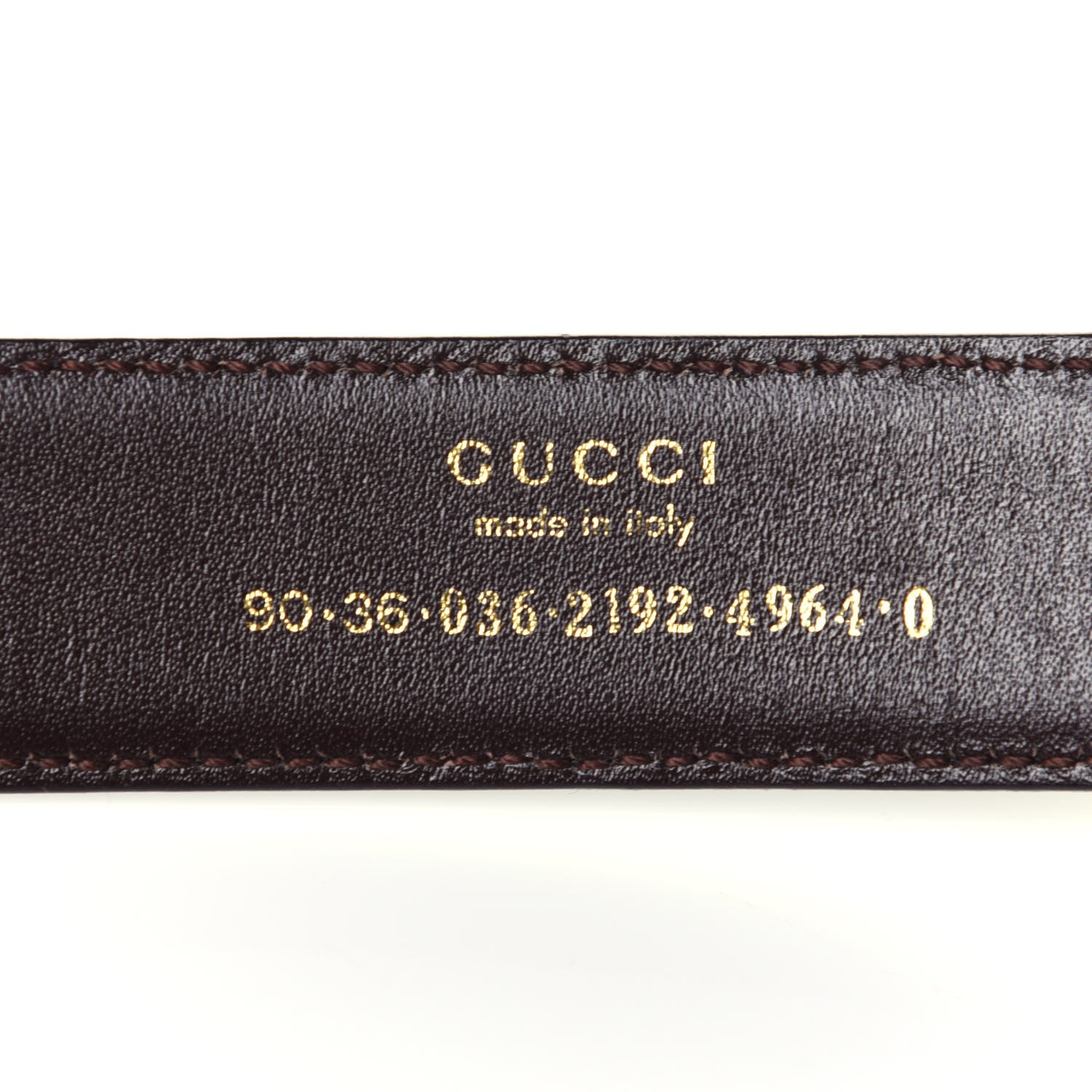 Gucci Calfskin Interlocking G Reversible Belt 90 36 Black Brown 4 of 7