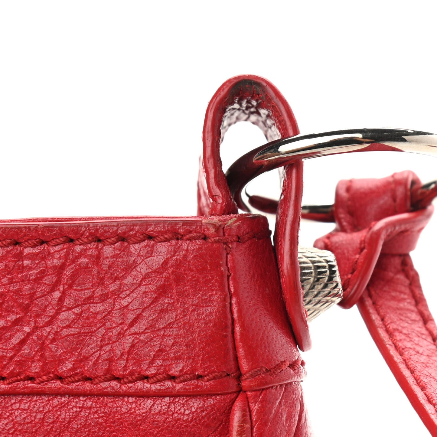 Agneau Giant 12 Silver Hardware Hip Rouge Cardinal
