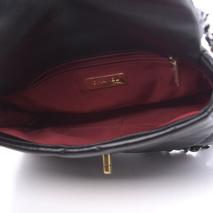 Chanel Goatskin Quilted Medium 19 Flap Black 5 of 11