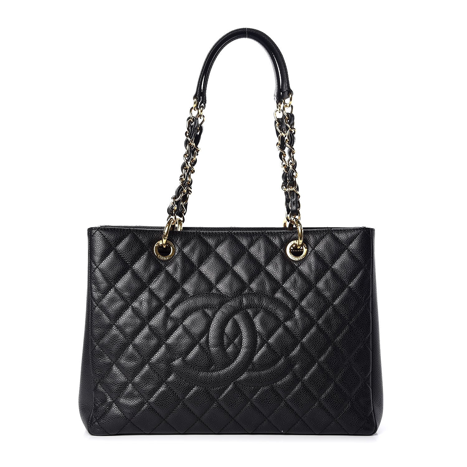 Chanel Caviar Quilted Grand Shopping Tote GST Black 1 of 8