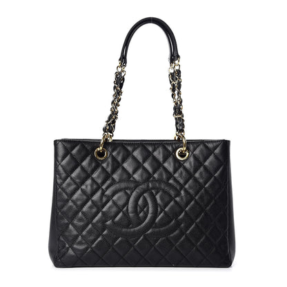 Chanel Caviar Quilted Grand Shopping Tote GST Black 1 of 8