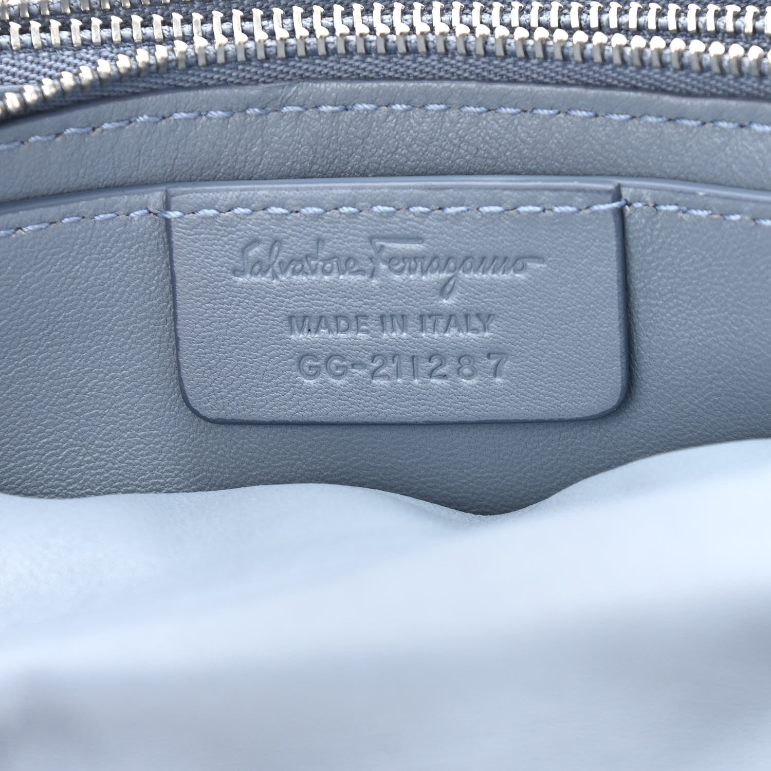 Salvatore Ferragamo Calfskin Small Viva Bow Shoulder Bag Blue 6 of 10