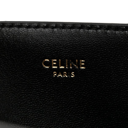 Celine Smooth Calfskin Triomphe Medium Louise Bag Black 7 of 10