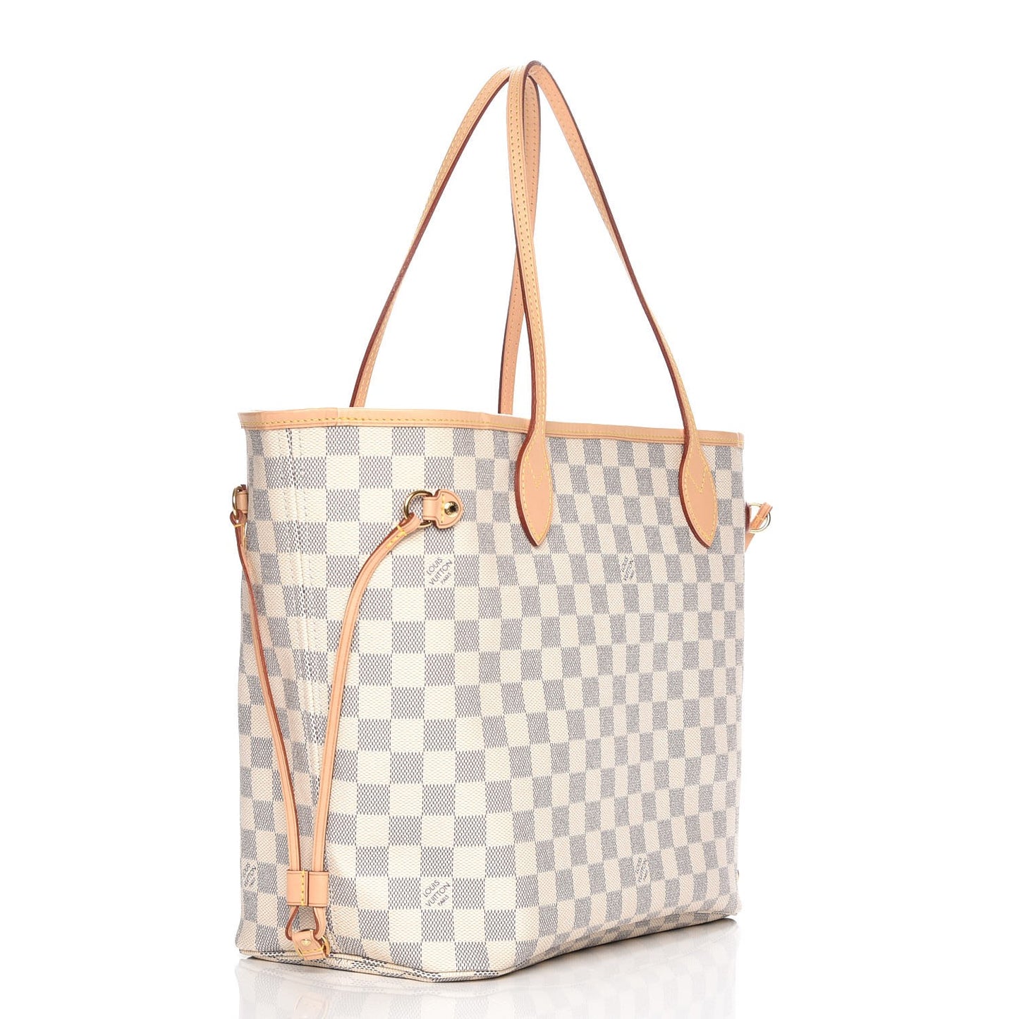 Damier Azur Neo Neverfull MM Rose Ballerine