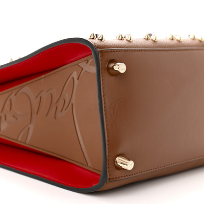 Christian Louboutin Calfskin Spikes Loubinthesky Medium Paloma Biscotto 9 of 11