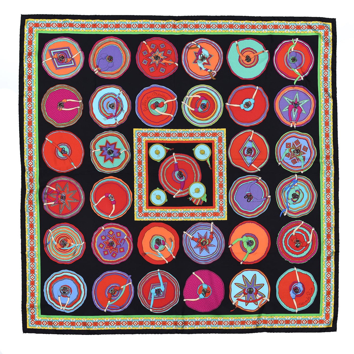 Silk Belles du Mexique Scarf 90