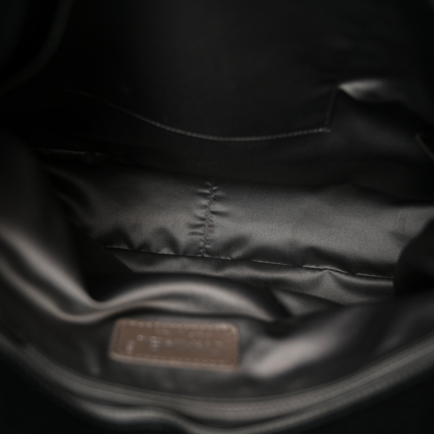 Glazed Caviar Coco Rider Flap Hobo Dark Grey