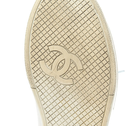 Chanel Calfskin CC Womens Sneakers 38.5 White 19 of 22