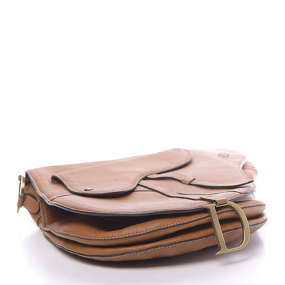 Christian Dior Calfskin Baudrier Saddle Bag Tan 4 of 15