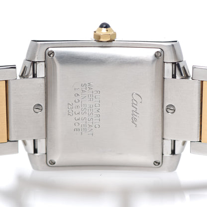 Cartier Stainless Steel 18K Yellow Gold 28mm Tank Francaise Automatic Watch 5 of 8