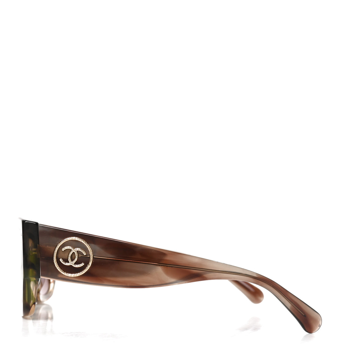 Chanel Acetate Rectangle Sunglasses 5507-A Brown Orange 6 of 14
