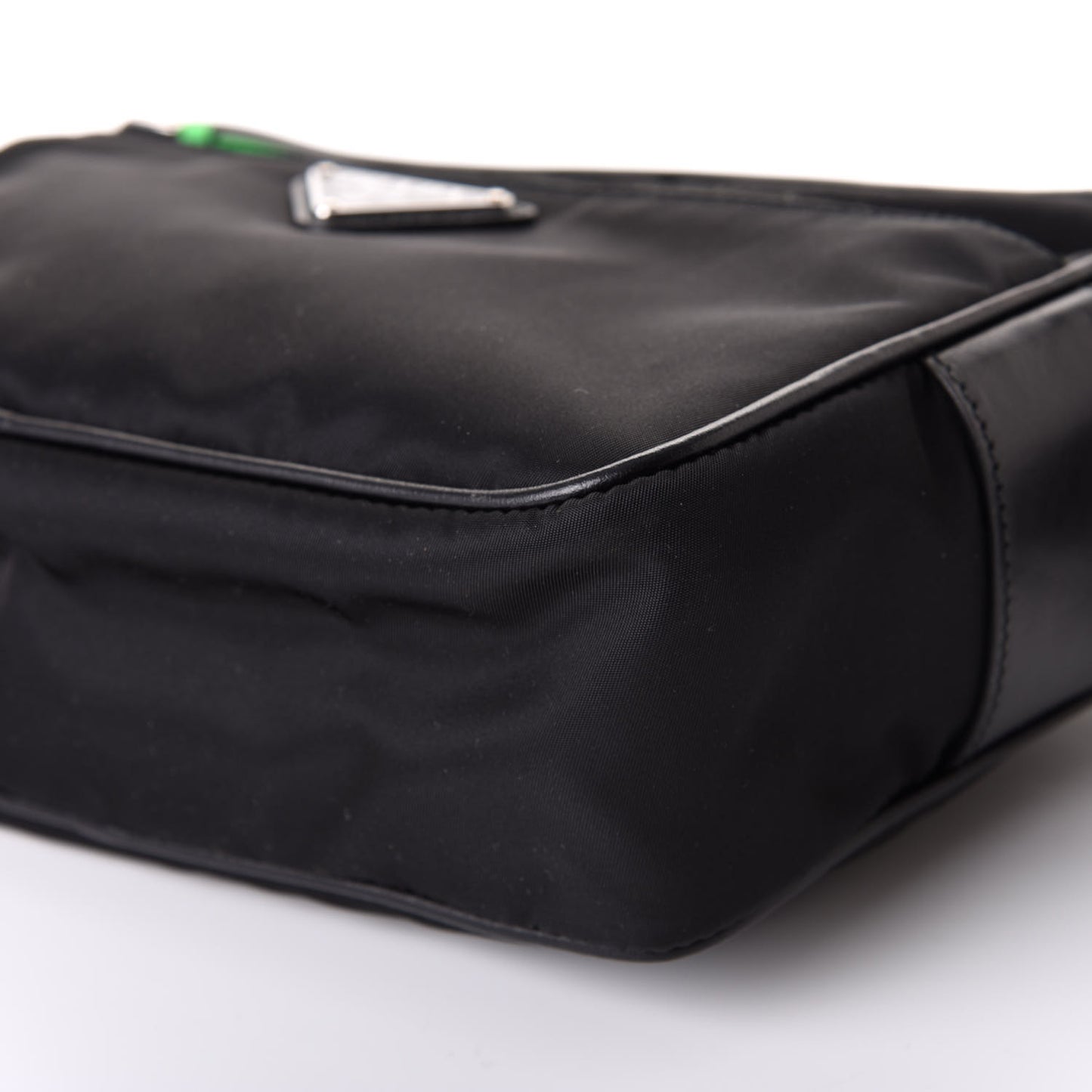 Tessuto Nylon Studded New Vela Shoulder Bag Black Verde