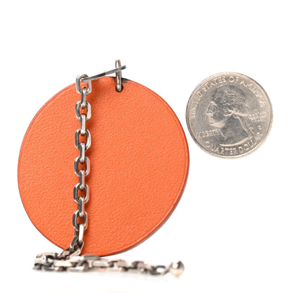 Hermes Swift Chevre Orange Key Chain Bag Charm Orange 2 of 2